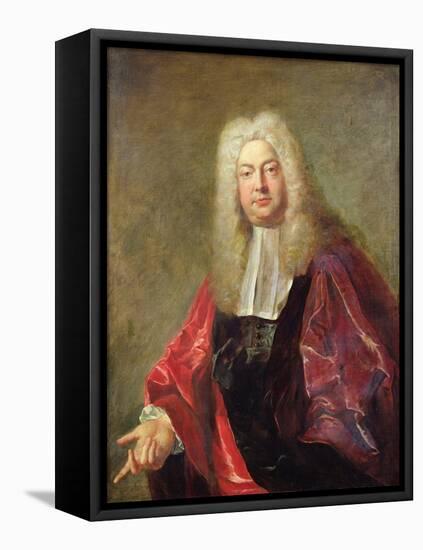 Jean Francois Bouquet, Magistrate of Paris, 1724 (Oil on Canvas)-Jean Francois de Troy-Framed Stretched Canvas