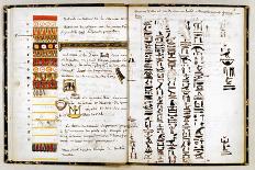 Hieroglyphs in the Notebook of Jean-Francois Champollion, C1806-1832-Jean-Francois Champollion-Photographic Print