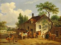 View of a Village, 1839-Jean Francois Demay-Framed Giclee Print