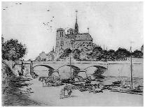 Notre Dame and the Seine-Jean Francois Raffaelli-Giclee Print