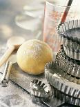 Still Life with Ball of Pastry and Various Baking Utensils-Jean-francois Rivière-Framed Stretched Canvas