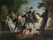 Dancer Dressed in Louis XVI Costume (Oil on Canvas)-Jean-frederic Schall-Giclee Print