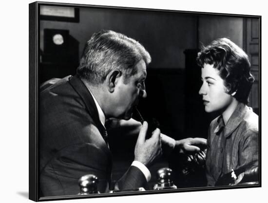 Jean Gabin and Annie Girardot: Maigret Tend Un Piège, 1958-Marcel Dole-Framed Photographic Print