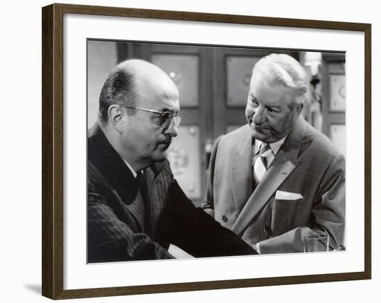 Jean Gabin and Bernard Blier: Le Cave Se Rebiffe, 1961-Marcel Dole-Framed Photographic Print