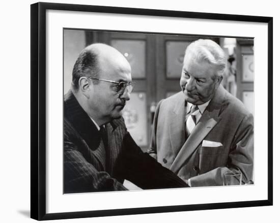 Jean Gabin and Bernard Blier: Le Cave Se Rebiffe, 1961-Marcel Dole-Framed Photographic Print