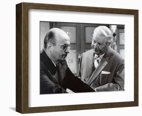 Jean Gabin and Bernard Blier: Le Cave Se Rebiffe, 1961-Marcel Dole-Framed Photographic Print