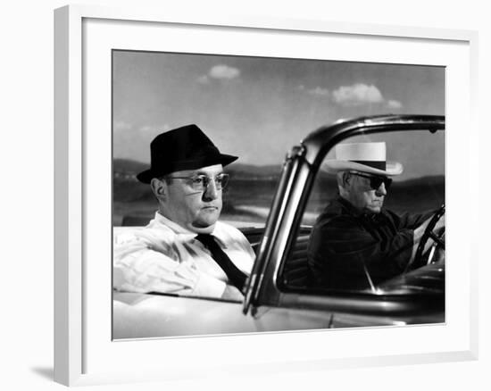 Jean Gabin and Bernard Blier: Le Cave Se Rebiffe, 1961-Marcel Dole-Framed Photographic Print