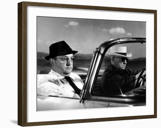 Jean Gabin and Bernard Blier: Le Cave Se Rebiffe, 1961-Marcel Dole-Framed Photographic Print