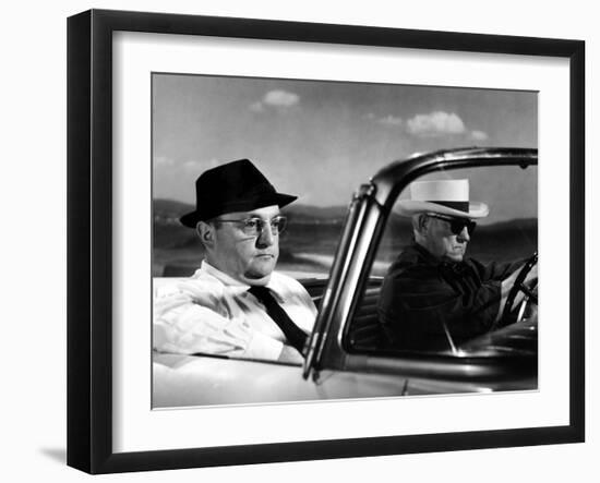 Jean Gabin and Bernard Blier: Le Cave Se Rebiffe, 1961-Marcel Dole-Framed Photographic Print