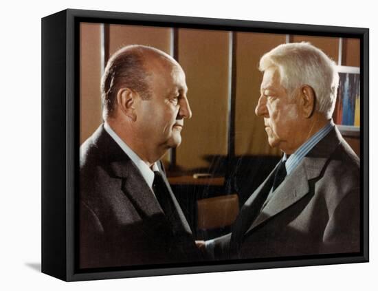 Jean Gabin and Bernard Blier: Le Tueur, 1972-Marcel Dole-Framed Stretched Canvas