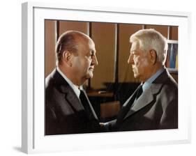 Jean Gabin and Bernard Blier: Le Tueur, 1972-Marcel Dole-Framed Photographic Print