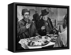 Jean Gabin and Darry Cowl: Archimède, Le Clochard, 1959-Marcel Dole-Framed Stretched Canvas