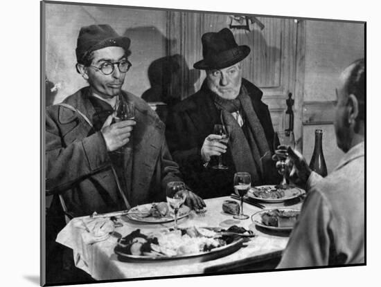 Jean Gabin and Darry Cowl: Archimède, Le Clochard, 1959-Marcel Dole-Mounted Photographic Print