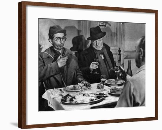 Jean Gabin and Darry Cowl: Archimède, Le Clochard, 1959-Marcel Dole-Framed Photographic Print