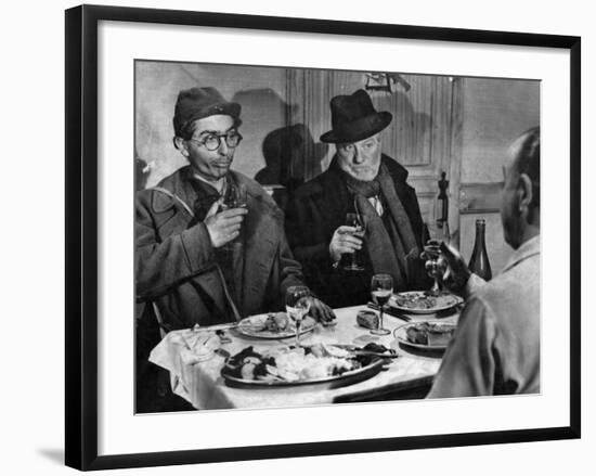 Jean Gabin and Darry Cowl: Archimède, Le Clochard, 1959-Marcel Dole-Framed Photographic Print