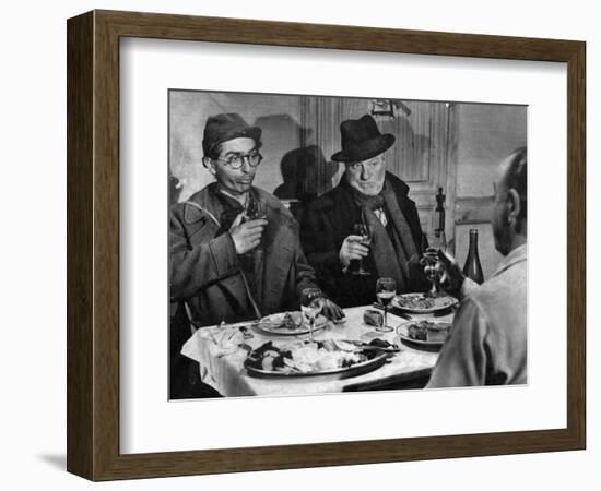 Jean Gabin and Darry Cowl: Archimède, Le Clochard, 1959-Marcel Dole-Framed Photographic Print