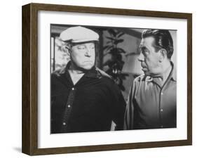 Jean Gabin and Fernandel: L'Âge Ingrat, 1964-Marcel Dole-Framed Photographic Print