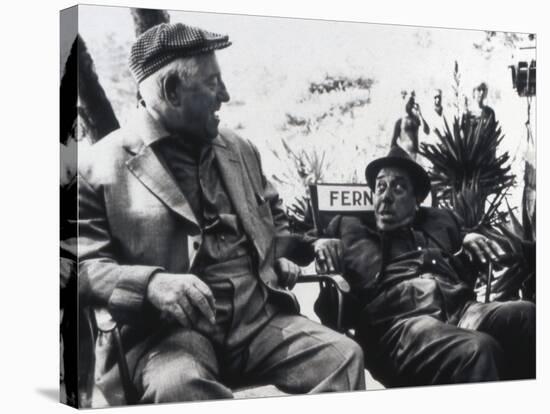 Jean Gabin and Fernandelshooting Picture: L'Âge Ingrat, 1964-Marcel Dole-Stretched Canvas