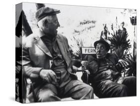 Jean Gabin and Fernandelshooting Picture: L'Âge Ingrat, 1964-Marcel Dole-Stretched Canvas