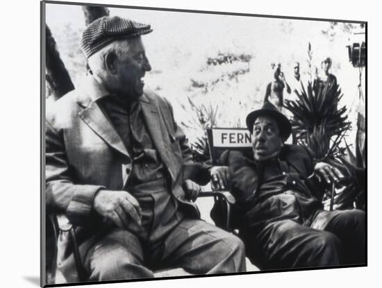 Jean Gabin and Fernandelshooting Picture: L'Âge Ingrat, 1964-Marcel Dole-Mounted Photographic Print