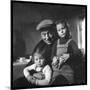 Jean Gabin and His Children-DR-Mounted Photographic Print