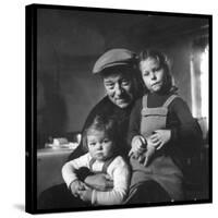 Jean Gabin and His Children-DR-Stretched Canvas