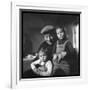 Jean Gabin and His Children-DR-Framed Photographic Print