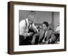 Jean Gabin and Jean Desailly: Maigret Tend Un Piège, 1958-Marcel Dole-Framed Photographic Print