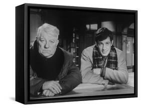 Jean Gabin and Jean-Paul Belmondo: Un Singe En Hiver, 1962-Marcel Dole-Framed Stretched Canvas