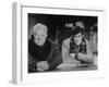 Jean Gabin and Jean-Paul Belmondo: Un Singe En Hiver, 1962-Marcel Dole-Framed Premium Photographic Print