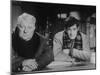 Jean Gabin and Jean-Paul Belmondo: Un Singe En Hiver, 1962-Marcel Dole-Mounted Premium Photographic Print