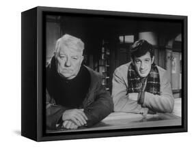 Jean Gabin and Jean-Paul Belmondo: Un Singe En Hiver, 1962-Marcel Dole-Framed Stretched Canvas