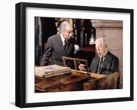 Jean Gabin and Louis de Funès: Le Tatoué, 1968-Marcel Dole-Framed Photographic Print