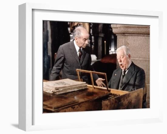 Jean Gabin and Louis de Funès: Le Tatoué, 1968-Marcel Dole-Framed Photographic Print