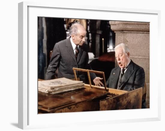 Jean Gabin and Louis de Funès: Le Tatoué, 1968-Marcel Dole-Framed Photographic Print