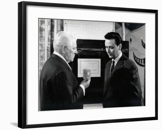 Jean Gabin and Maurice Biraud: Le Cave Se Rebiffe, 1961-Marcel Dole-Framed Photographic Print