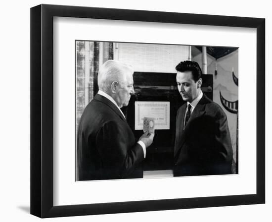 Jean Gabin and Maurice Biraud: Le Cave Se Rebiffe, 1961-Marcel Dole-Framed Photographic Print