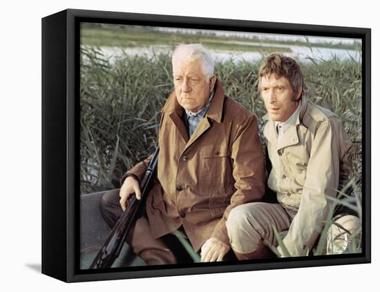 Jean Gabin and Michel Barbey: La Horse, 1970-Marcel Dole-Framed Stretched Canvas