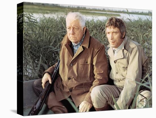 Jean Gabin and Michel Barbey: La Horse, 1970-Marcel Dole-Stretched Canvas