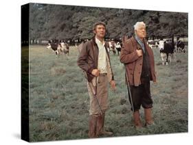 Jean Gabin and Michel Barbey: La Horse, 1970-Marcel Dole-Stretched Canvas