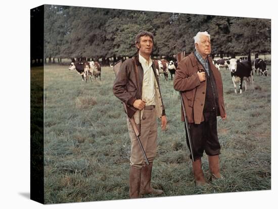 Jean Gabin and Michel Barbey: La Horse, 1970-Marcel Dole-Stretched Canvas