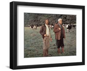 Jean Gabin and Michel Barbey: La Horse, 1970-Marcel Dole-Framed Photographic Print