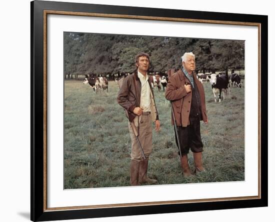 Jean Gabin and Michel Barbey: La Horse, 1970-Marcel Dole-Framed Photographic Print