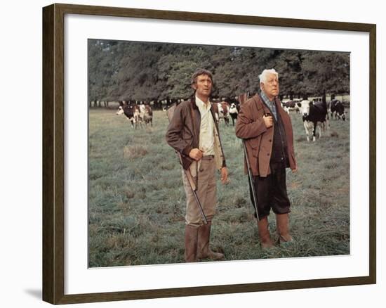 Jean Gabin and Michel Barbey: La Horse, 1970-Marcel Dole-Framed Photographic Print