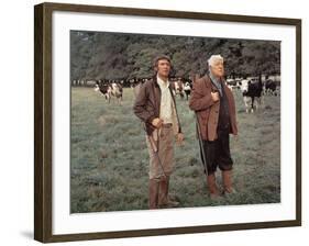 Jean Gabin and Michel Barbey: La Horse, 1970-Marcel Dole-Framed Photographic Print