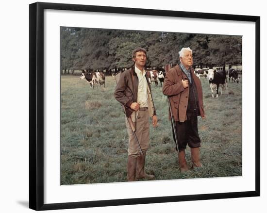 Jean Gabin and Michel Barbey: La Horse, 1970-Marcel Dole-Framed Photographic Print