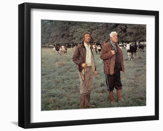 Jean Gabin and Michel Barbey: La Horse, 1970-Marcel Dole-Framed Photographic Print