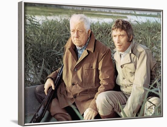 Jean Gabin and Michel Barbey: La Horse, 1970-Marcel Dole-Framed Photographic Print