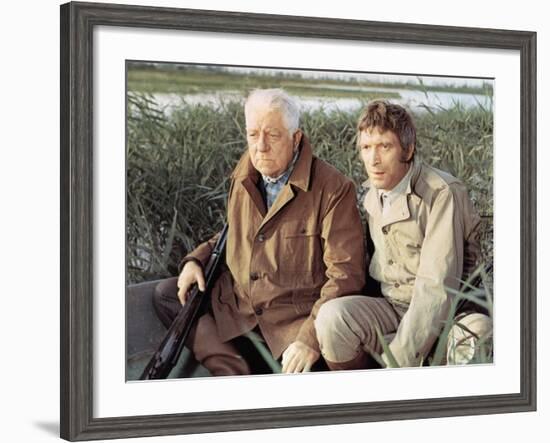 Jean Gabin and Michel Barbey: La Horse, 1970-Marcel Dole-Framed Photographic Print