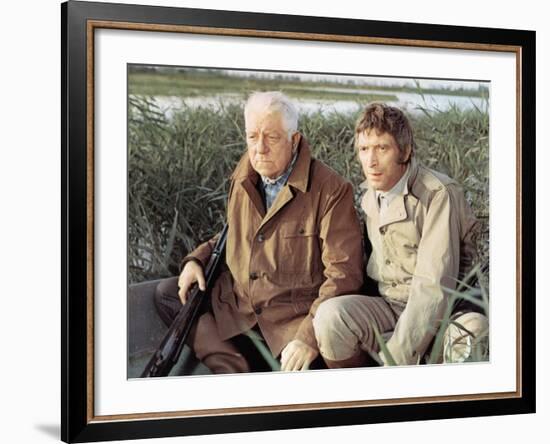 Jean Gabin and Michel Barbey: La Horse, 1970-Marcel Dole-Framed Photographic Print